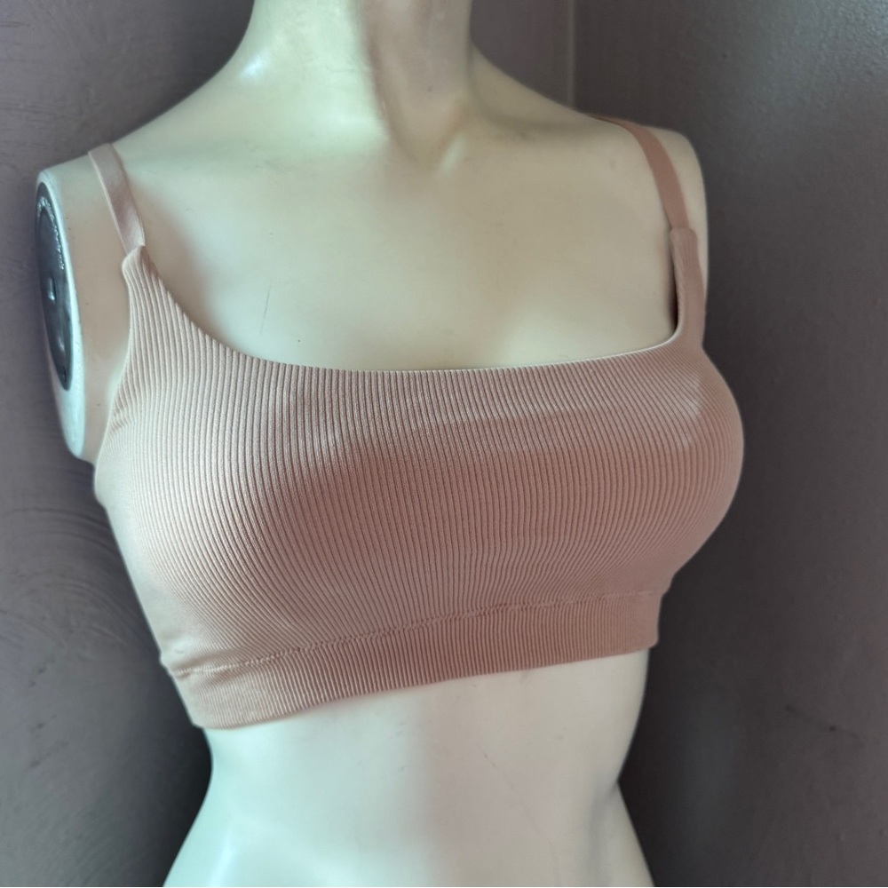 Aerie beige sports bra size large nwt - Picture 2 of 13